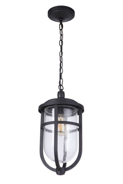 Voyage 1 Light Outdoor Pendant in Midnight Exterior Craftmade