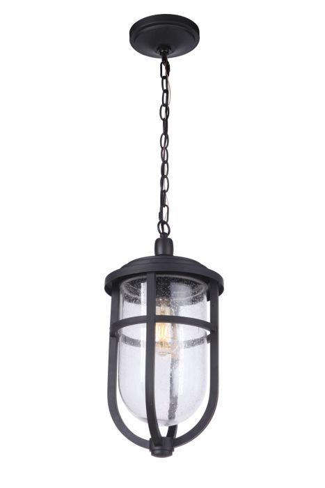 Voyage 1 Light Outdoor Pendant in Midnight Exterior Craftmade