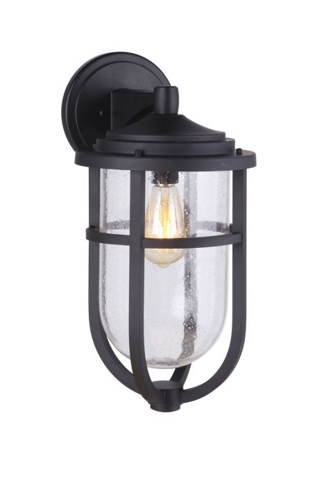 Voyage 1 Light Large Outdoor Wall Lantern in Midnight Exterior Craftmade