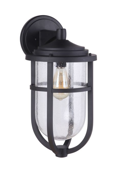 Voyage 1 Light Large Outdoor Wall Lantern in Midnight Exterior Craftmade