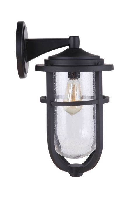 Voyage 1 Light Large Outdoor Wall Lantern in Midnight Exterior Craftmade