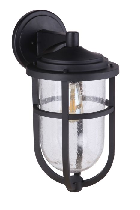 Voyage 1 Light Large Outdoor Wall Lantern in Midnight Exterior Craftmade