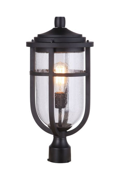 Voyage 1 Light Outdoor Post Lantern in Midnight