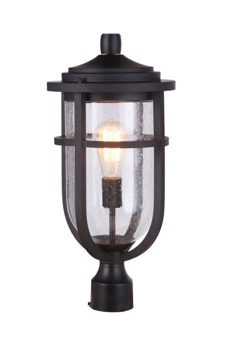 Voyage 1 Light Outdoor Post Lantern in Midnight