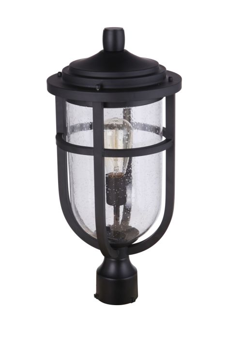 Voyage 1 Light Outdoor Post Lantern in Midnight