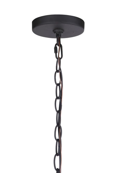 Neo 1 Light Outdoor Pendant in Midnight/Satin Brass Exterior Craftmade