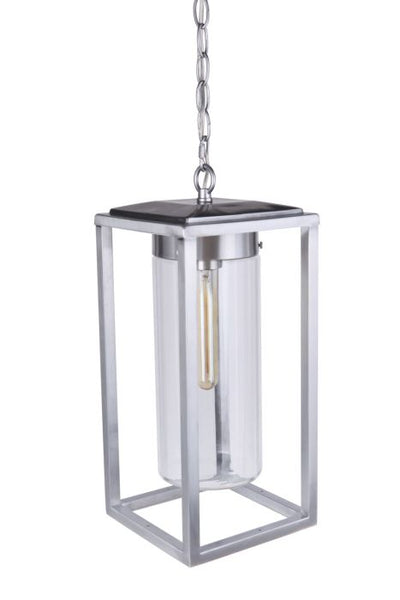 Neo 1 Light Outdoor Pendant in Satin Aluminum Exterior Craftmade