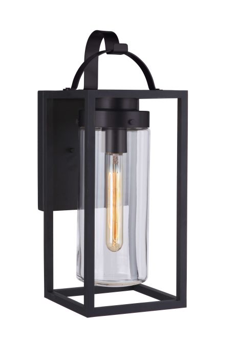 Neo 1 Light Large Outdoor Wall Lantern in Midnight Exterior Craftmade