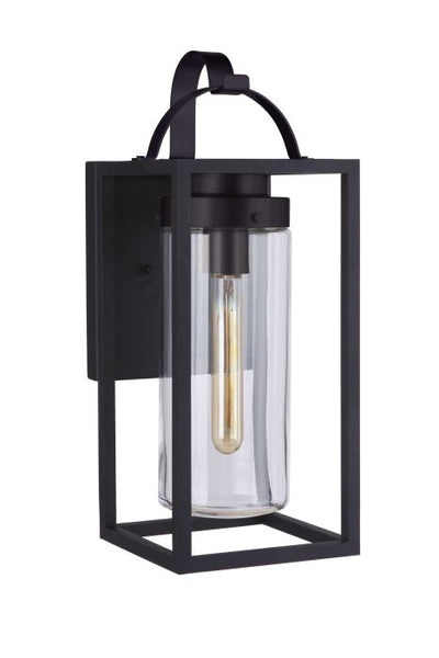 Neo 1 Light Large Outdoor Wall Lantern in Midnight Exterior Craftmade