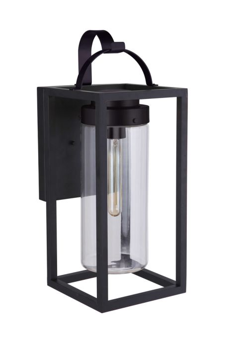 Neo 1 Light Large Outdoor Wall Lantern in Midnight Exterior Craftmade