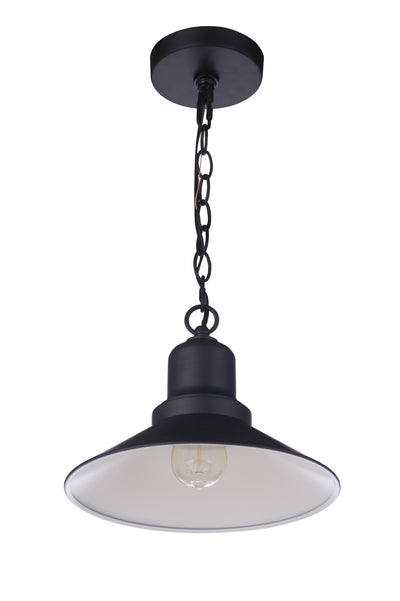 Singleton 1 Light 11" Outdoor Pendant in Midnight Exterior Craftmade