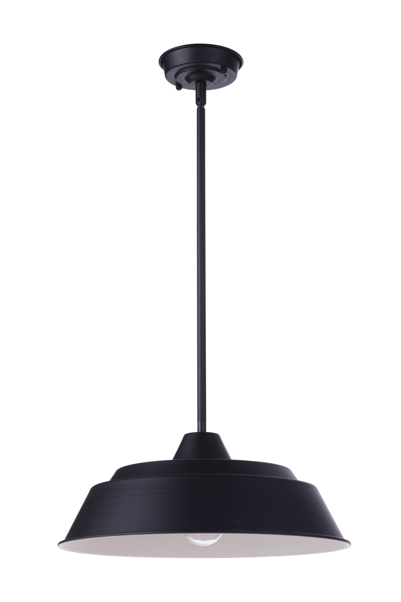 Landmark 1 Light 9" Outdoor Pendant in Midnight Exterior Craftmade
