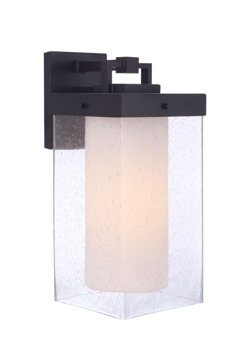 Hayner 1 Light Small Outdoor Wall Lantern in Midnight Exterior Craftmade