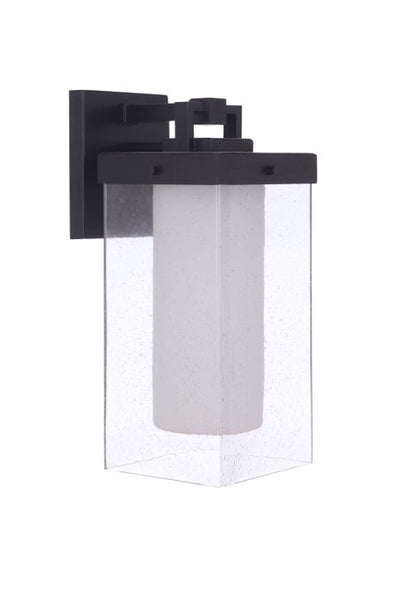 Hayner 1 Light Medium Outdoor Wall Lantern in Midnight Exterior Craftmade