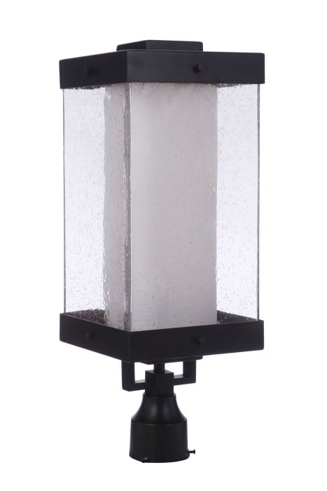 Hayner 1 Light Outdoor Post Mount in Midnight Post Craftmade