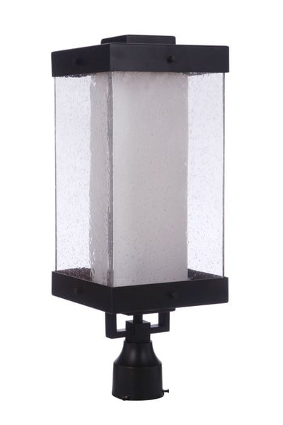 Hayner 1 Light Outdoor Post Mount in Midnight Post Craftmade
