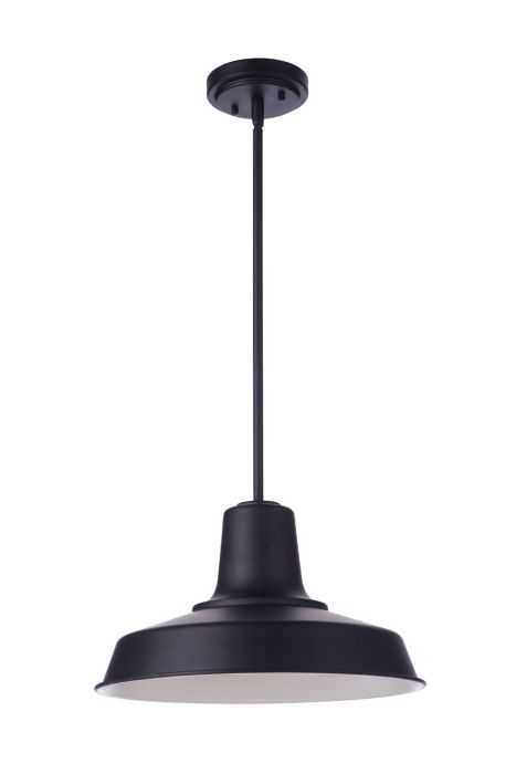 Briscoe 1 Light 15" Outdoor Pendant in Midnight Exterior Craftmade