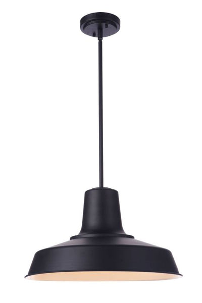 Briscoe 1 Light 18" Outdoor Pendant in Midnight Exterior Craftmade