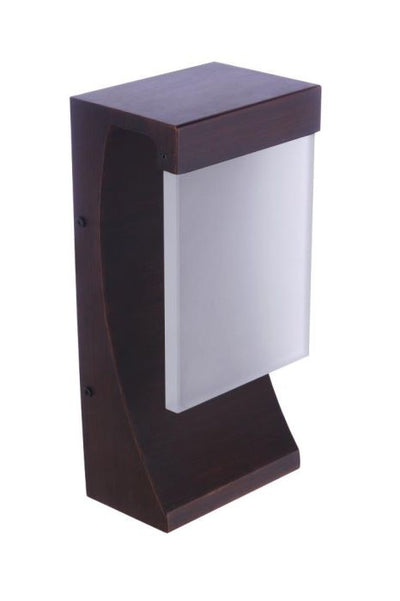 Vault 1 Light 12" LED Outdoor Wall Lantern  in Aged Bronze Brushed Exterior Craftmade