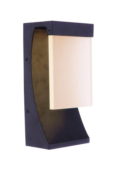 Vault 1 Light 12" LED Outdoor Wall Lantern in Midnight Exterior Craftmade