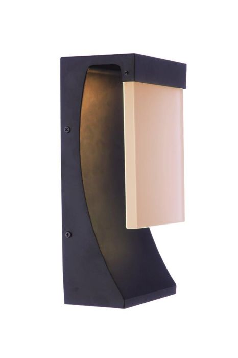 Vault 1 Light 12" LED Outdoor Wall Lantern in Midnight Exterior Craftmade