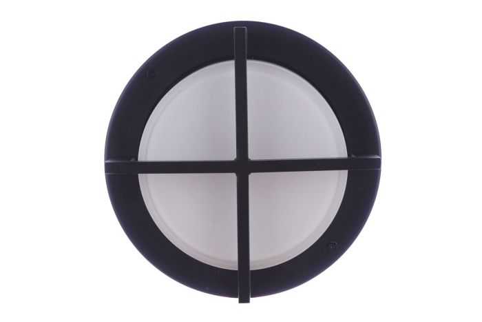 Outdoor Small Round Bulkhead in Textured Black Exterior Craftmade