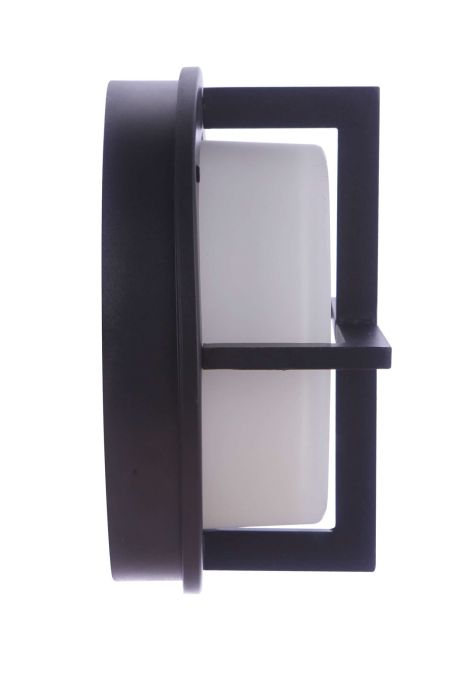 Outdoor Small Round Bulkhead in Textured Black Exterior Craftmade