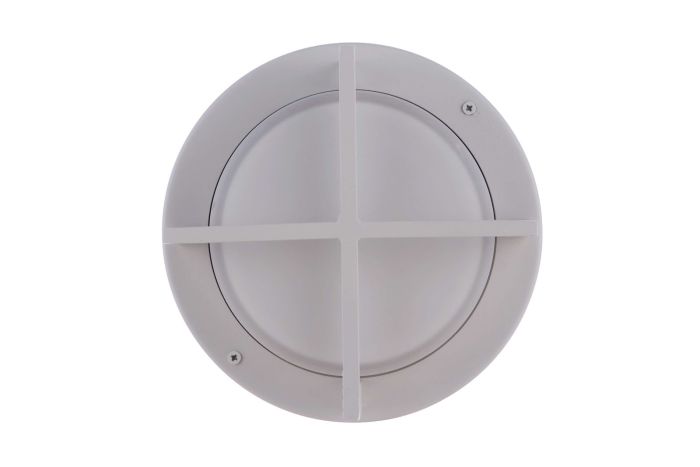 Outdoor Small Round Bulkhead in Textured White Exterior Craftmade