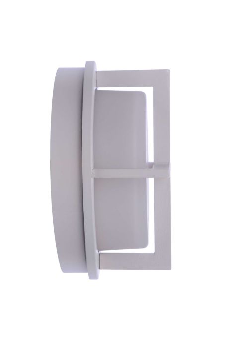 Outdoor Small Round Bulkhead in Textured White Exterior Craftmade