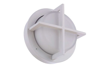 Outdoor Small Round Bulkhead in Textured White Exterior Craftmade