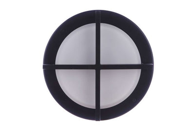 Outdoor Large Round Bulkhead in Textured Black Exterior Craftmade