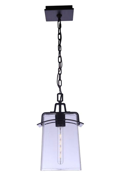 Smithy 1 Light Outdoor Pendant in Age Bronze Brushed Exterior Craftmade