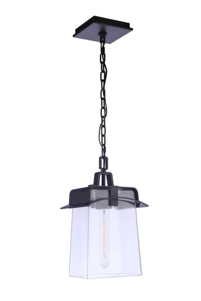 Smithy 1 Light Outdoor Pendant in Age Bronze Brushed Exterior Craftmade