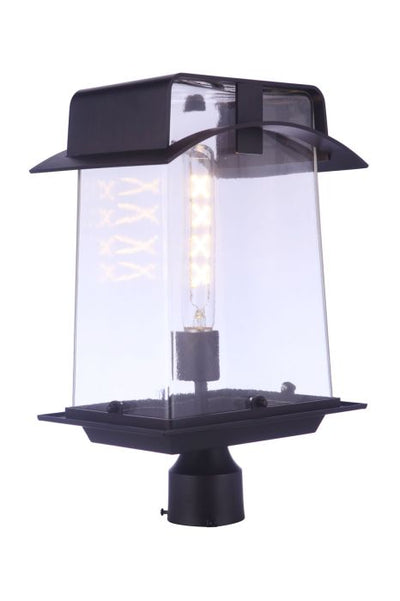 Smithy 1 Light Outdoor Post in Aged Bronze Brushed Exterior Craftmade