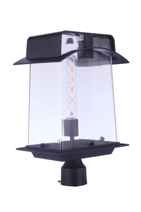 Smithy 1 Light Outdoor Post in Aged Bronze Brushed Exterior Craftmade