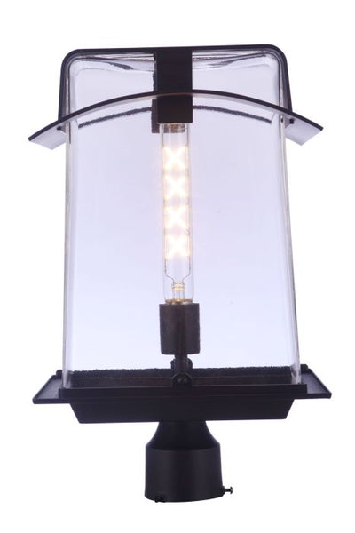 Smithy 1 Light Outdoor Post in Aged Bronze Brushed Exterior Craftmade