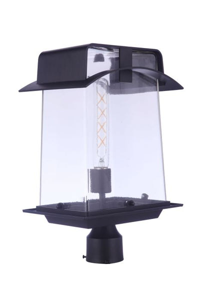 Smithy 1 Light Outdoor Post in Aged Bronze Brushed Exterior Craftmade