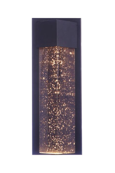 Tony Small Outdoor LED Pocket Sconce in Midnight Exterior Craftmade