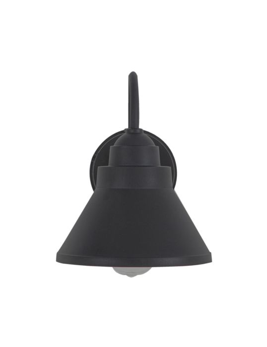 Resilience 1 Light Outdoor Lantern with Motion Sensor in Textured Black Exterior Craftmade