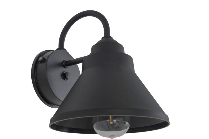 Resilience 1 Light Outdoor Lantern with Motion Sensor in Textured Black Exterior Craftmade