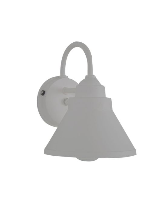 Resilience 1 Light Outdoor Lantern with Motion Sensor in Textured White Exterior Craftmade