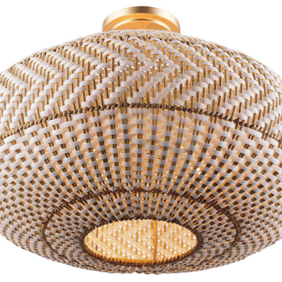 Zanzibar 4 Light Soft Gold Semi Flush Semi Flush Crystorama