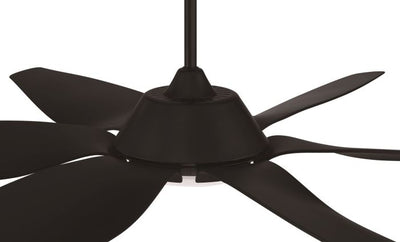 66" Zoom in Flat Black  w/ Flat Black Blades Ceiling Fan CRAFTMADE