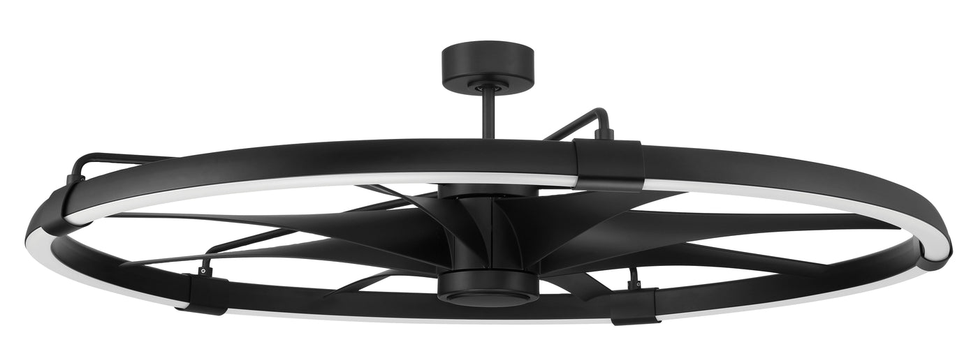 52" Axel Indoor/Outdoor (Damp) in Flat Black w/ Flat Black Blades Ceiling Fan CRAFTMADE