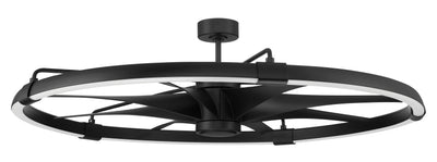 52" Axel Indoor/Outdoor (Damp) in Flat Black w/ Flat Black Blades Ceiling Fan CRAFTMADE