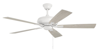 52" Eos in White w/ White/Washed Oak Blades Ceiling Fan CRAFTMADE