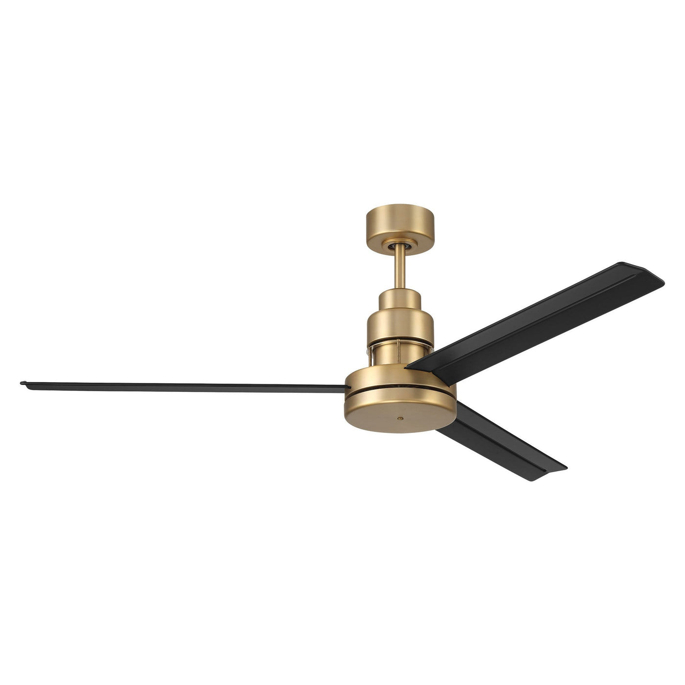 54" Mondo in Satin Brass w/ Flat Black Blades Ceiling Fan CRAFTMADE