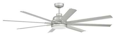 65" Rush in Painted Nickel w/ Painted Nickeld Blades Ceiling Fan CRAFTMADE