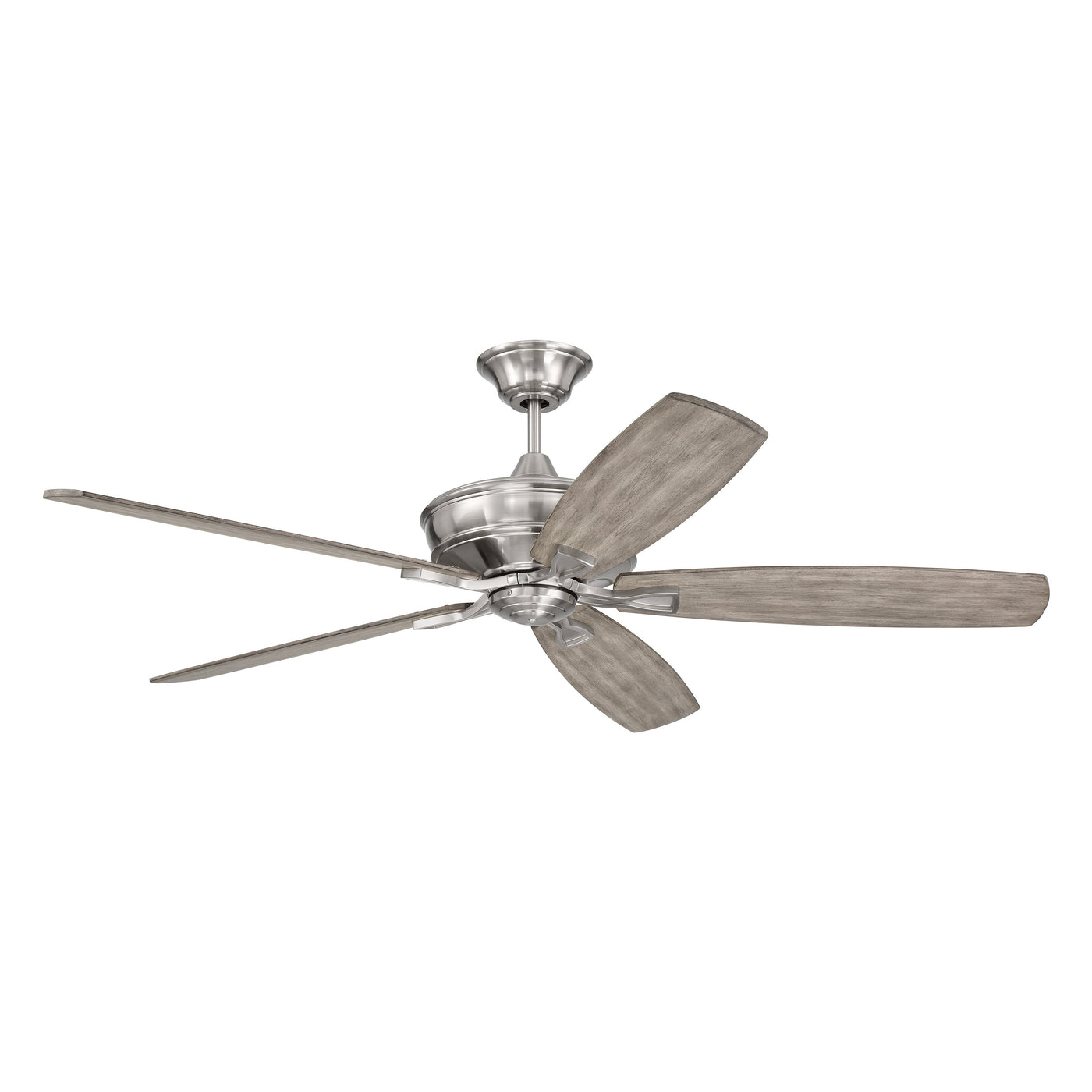 60" Santori in Brushed Polished Nickel w/ Coffee Blades Ceiling Fan CRAFTMADE