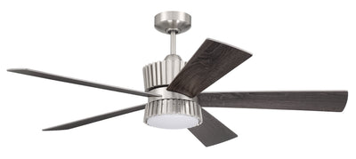 52" Theiry in Brushed Polished Nickel w/ Brushed Nickel/Greywood Blades Ceiling Fan CRAFTMADE